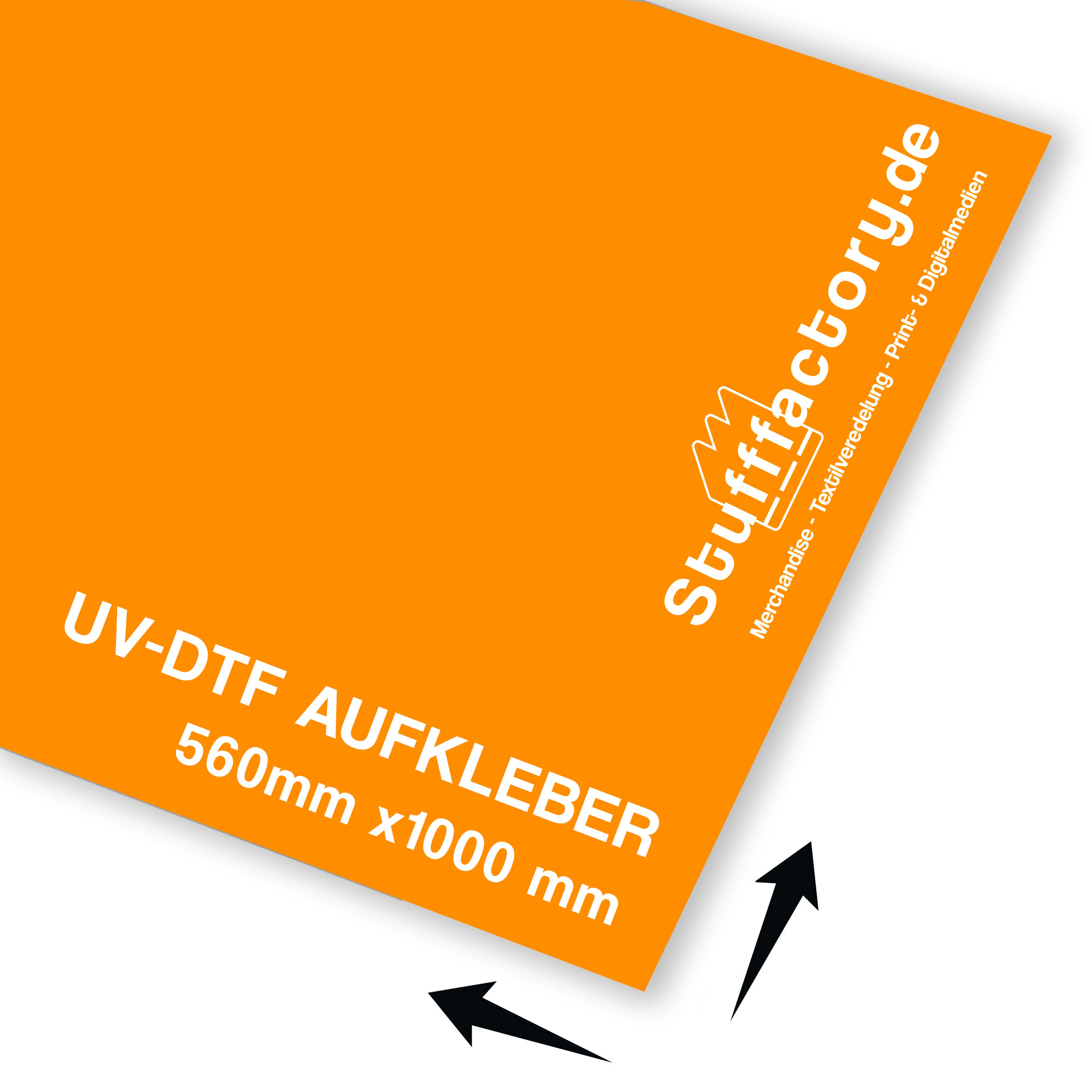 UV-DTF Transfer 560 x 500 mm - Sticker / Aufkleber